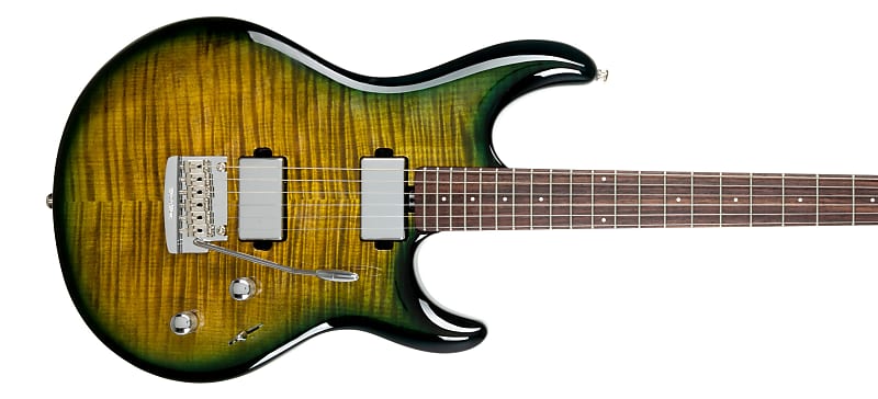 Ernie Ball Music Man Luke 4 Maple Top - HH HT Pickups - Gator Burst - Roasted Figured Maple/Rosewood - Chrome Hardware