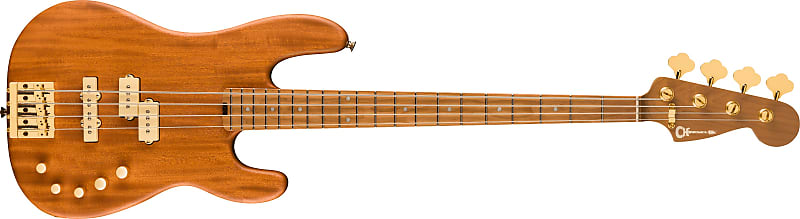 Charvel Pro-Mod San Dimas® Bass PJ IV MAH, Caramelized Maple Fingerboard, Natural Mahogany