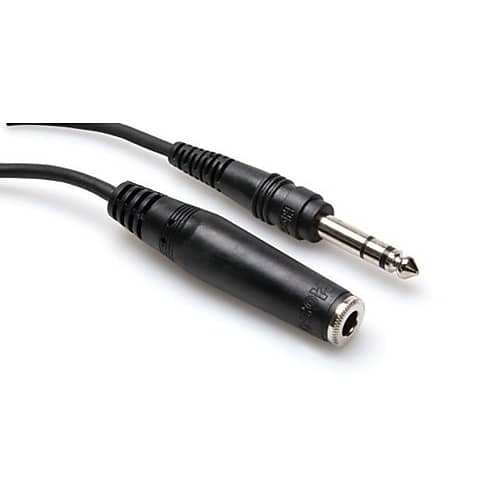 Hosa MHE-110 10' 3.5MM Male TRS x 3.5MM Female TRS Headphone Cable