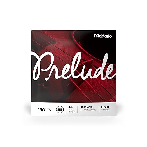 D'Addario J810L Violin Prelude 4/4 Light