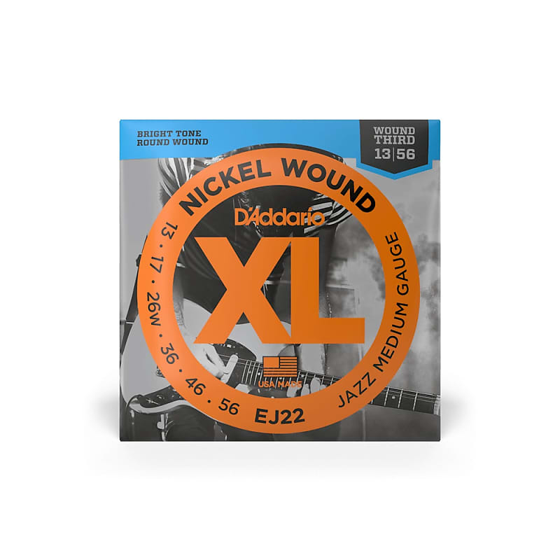 D'Addario EJ22 13-56 Jazz Medium Electric Guitar Strings