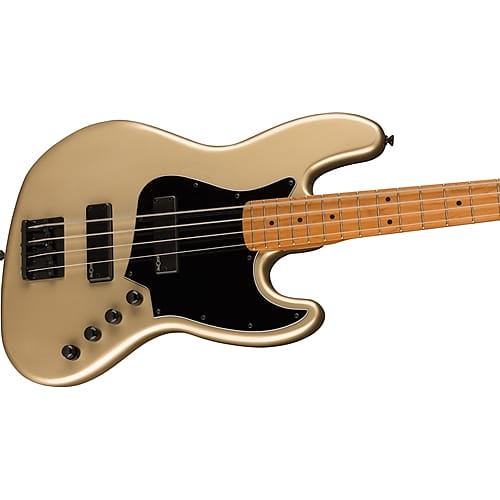 Squier Contemporary Active Jazz Bass® HH, Roasted Maple Fingerboard, Black Pickguard, Shoreline Gold