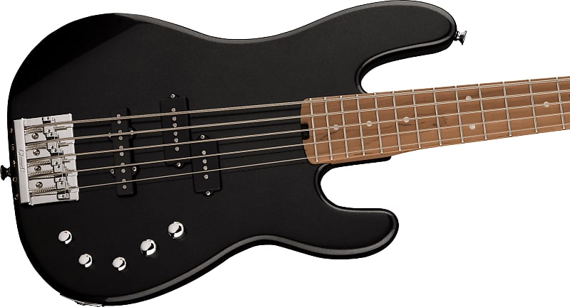 Charvel Pro-Mod San Dimas® Bass PJ V, Caramelized Maple Fingerboard, Metallic Black