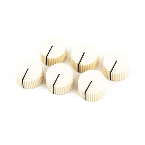 Fender Pure Vintage Cream "Radio" Amplifier Knobs (6)