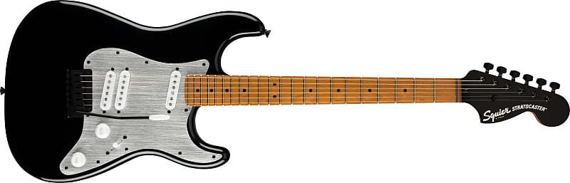 Fender  Contemporary Stratocaster® Special, Roasted Maple Fingerboard, Silver Anodized Pickguard, Black