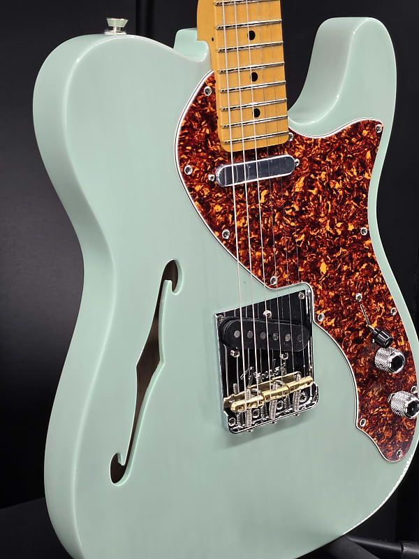 Fender American Professional II Telecaster® Thinline, Maple Fingerboard, Transparent Surf Green