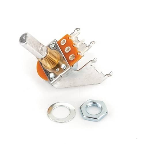 Potentiometers, 50K 16MM D-ShaftAudio Taper Snapin PC Mount