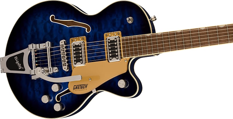 Gretsch G5655T-QM Electromatic® Center Block Jr. Single-Cut Quilted Maple with Bigsby®, Hudson Sky