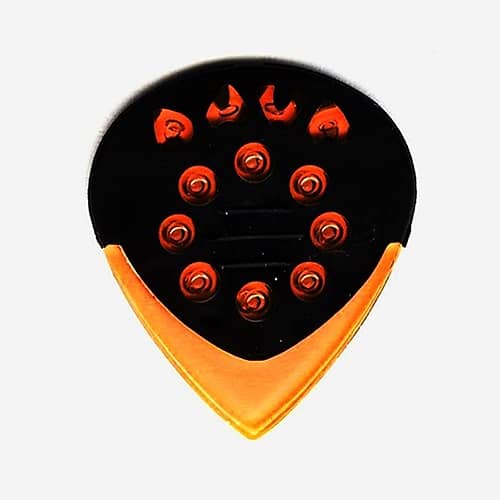 Dava 9224 Jazz Control Grips Gel Picks Clear Orange (6 picks)