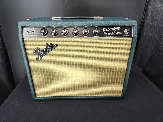 Fender Limited Edition 65 British Green Princeton Reverb Guitar Combo Amplifier