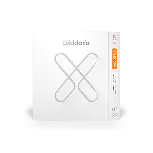 D'Addario XSAPB1047 Phosphor Bronze Coated Acoustic Guitar Strings - .010-.047 Extra Light