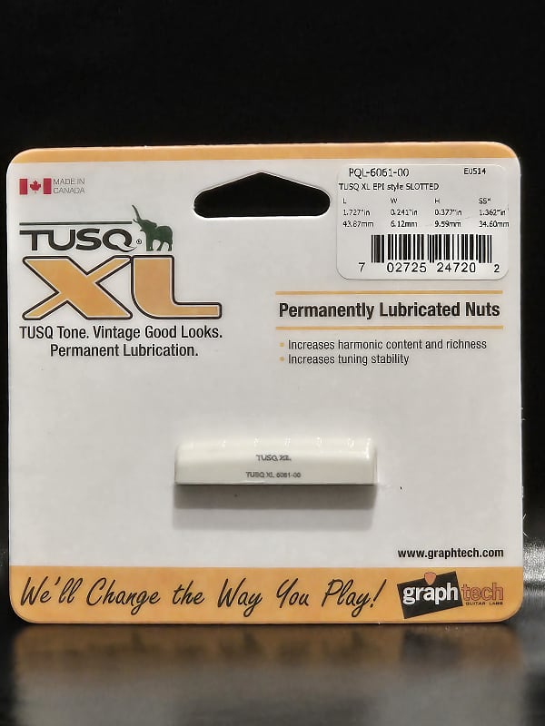 Graph Tech Model 6061-00 Nut Slotted L43.87mm (Select Material)