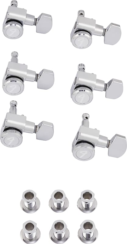 Fender 0990818100 Genuine Locking Tuners, Chrome, Set of 6