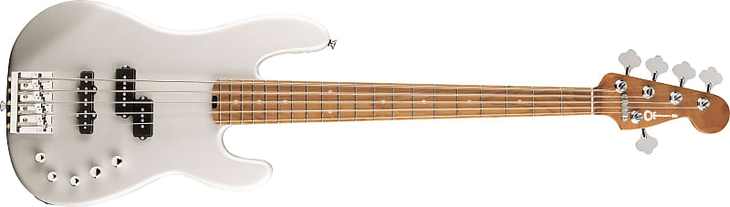 Charvel Pro-Mod San Dimas® Bass PJ V, Caramelized Maple Fingerboard, Platinum Pearl