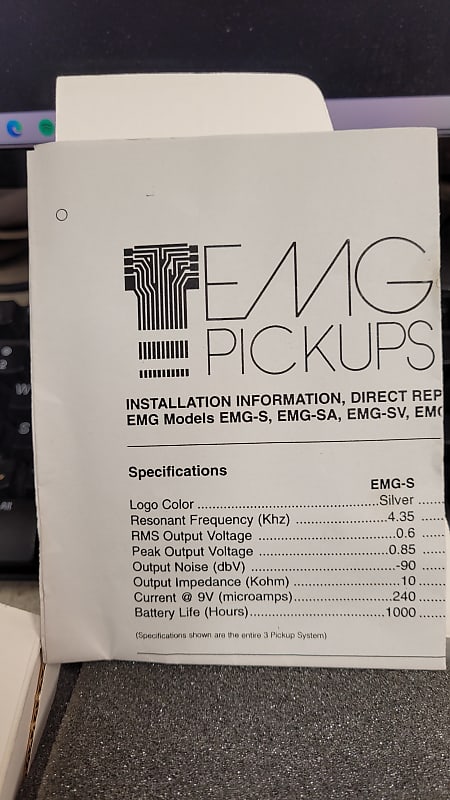 EMG EMG-SA Active Single Coil Replacement Pickup Set Black