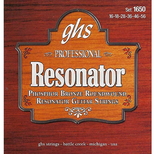 GHS Set 1650 Phil Leadbetter Phosphor Bronze Resonator Guitar Strings