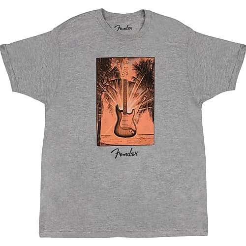 Fender® Surf Tee, Gray Heather, X LARGE