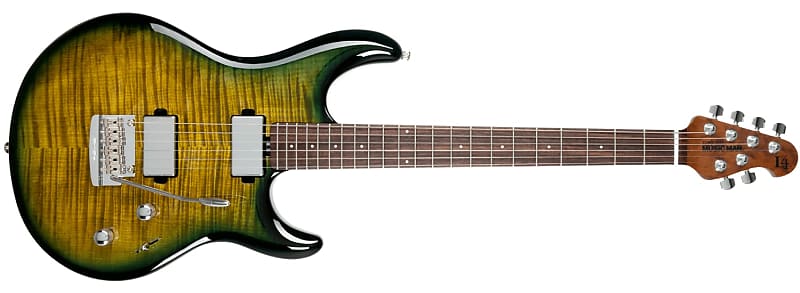 Ernie Ball Music Man Luke 4 Maple Top - HH HT Pickups - Gator Burst - Roasted Figured Maple/Rosewood - Chrome Hardware