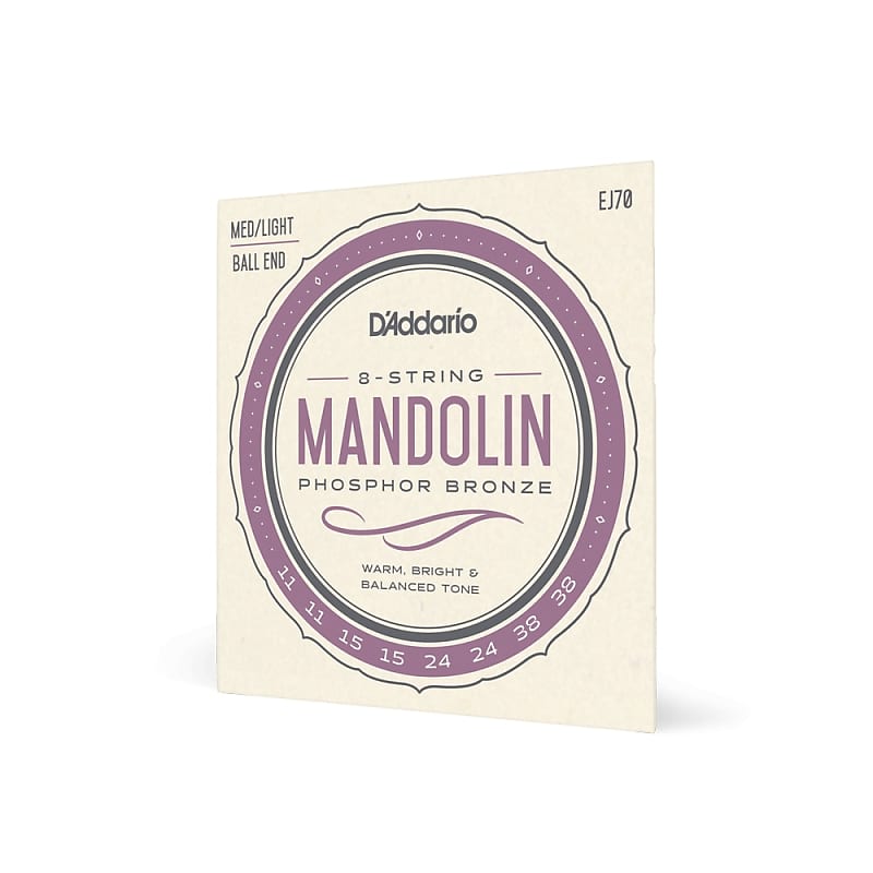 D'Addario EJ70 Phosphor Bronze Mandolin Strings, .011-.038