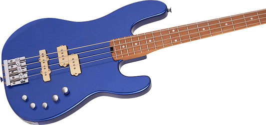 Charvel Pro-Mod San Dimas® Bass PJ IV, Caramelized Maple Fingerboard, Mystic Blue