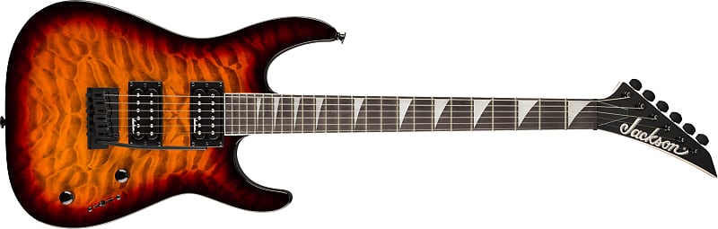 Jackson JS Series Dinky® JS20 DKQ 2PT, Amaranth Fingerboard, Transparent Tobacco Burst