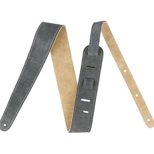 Fender 0990691021 2" Suede Guitar Strap, Gray/Tan, Reversible