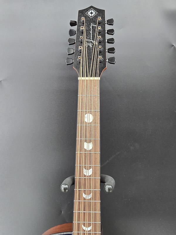 H. Jimenez LBQ1GXE-AB Bajo Quinto Purple Blue Sparkle With Hardshell Case