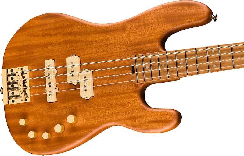 Charvel Pro-Mod San Dimas® Bass PJ IV MAH, Caramelized Maple Fingerboard, Natural Mahogany