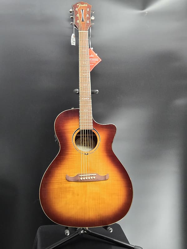 Fender FA-345CE Auditorium, Laurel Fingerboard, 3-Tone Tea Burst
