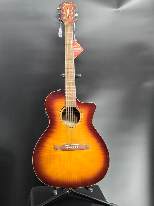 Fender FA-345CE Auditorium, Laurel Fingerboard, 3-Tone Tea Burst