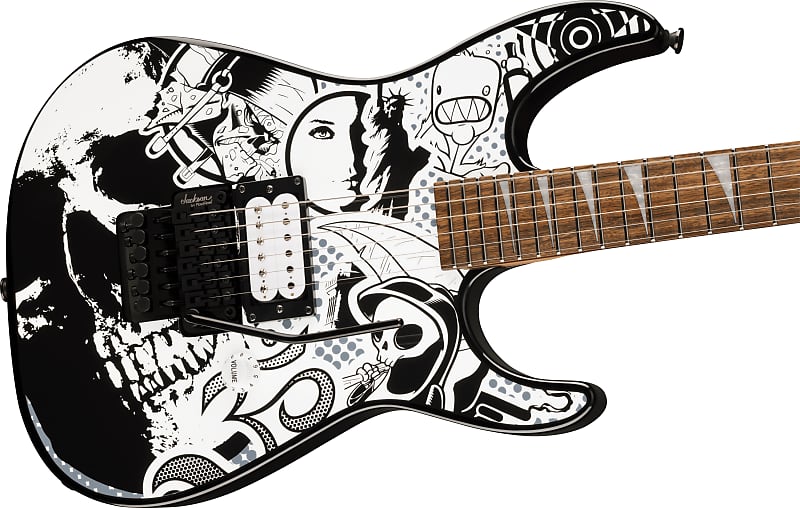 Jackson X Series Dinky® DK1 H, Laurel Fingerboard, Skull Kaos