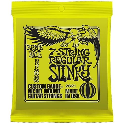 Ernie Ball Regular Slinky Electric Guitar 7 String, 10 - 56