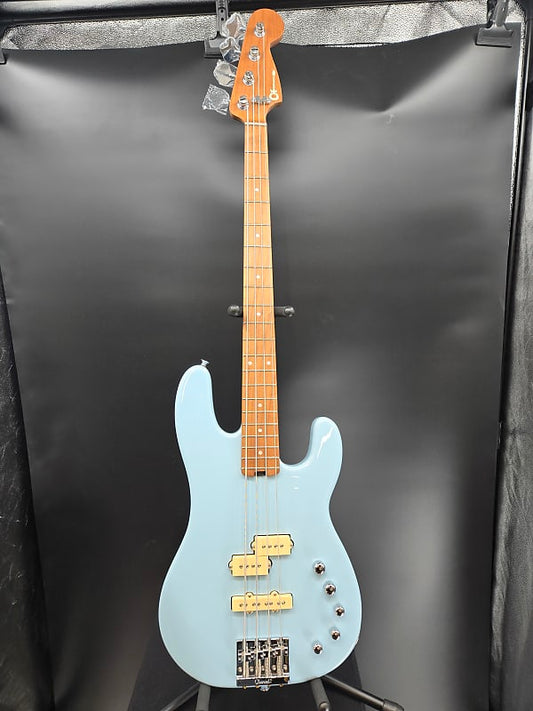 Charvel Pro-Mod San Dimas® Bass PJ IV, Caramelized Maple Fingerboard, Sonic Blue