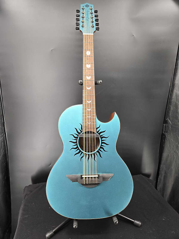 H. Jimenez LBQ1GXE-CN Bajo Quinto Turqoise Sparkle With Hardshell Case