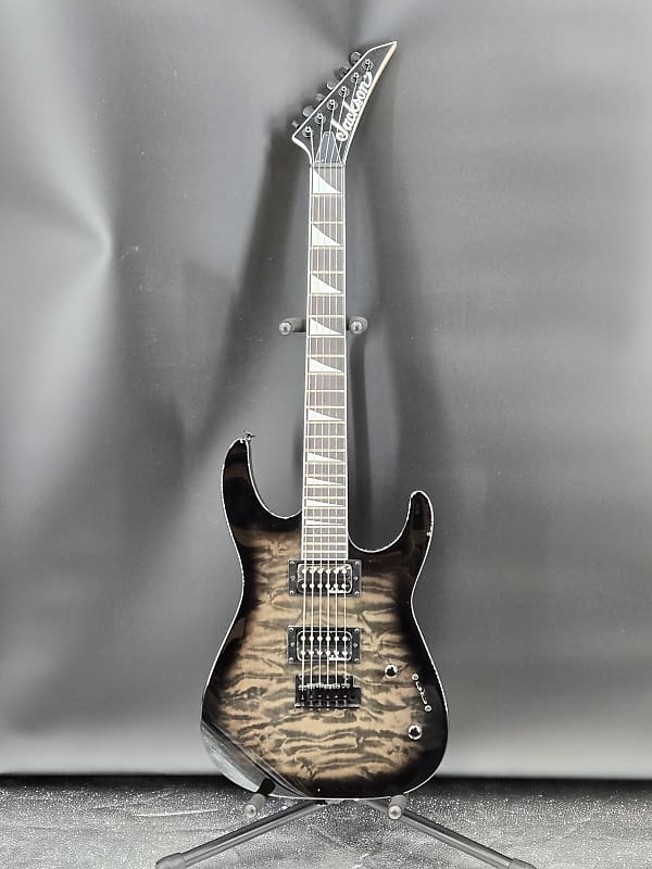 Jackson JS Series Dinky® JS20 DKQ 2PT, Amaranth Fingerboard, Transparent Black Burst