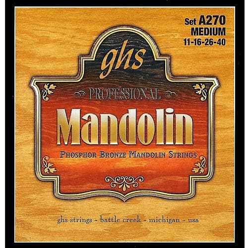 GHS N270 Pure Nickel Medium Mandolin Strings .011, .041