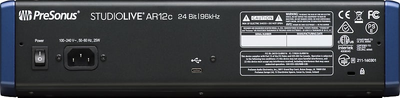 PreSonus® StudioLive® AR12c Analog Mixer, Blue