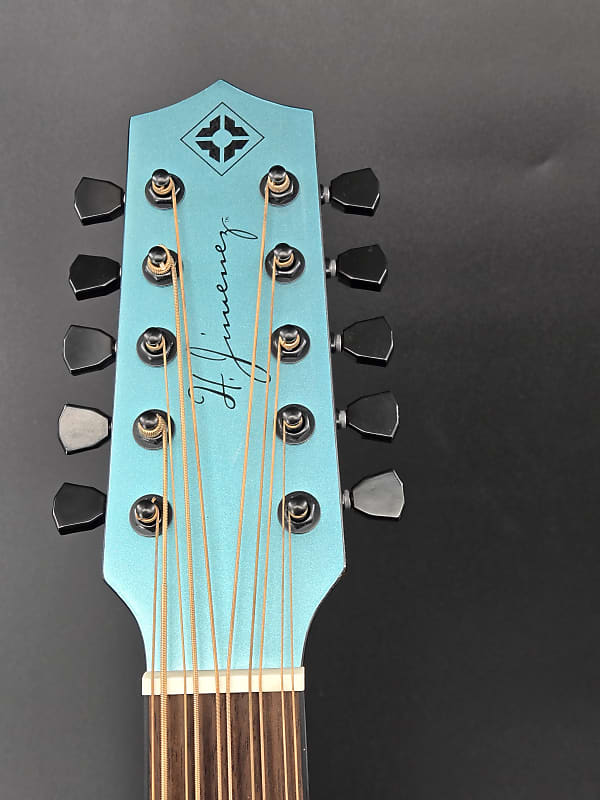 H. Jimenez LBQ1GXE-CN Bajo Quinto Turqoise Sparkle With Hardshell Case