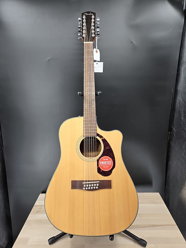 Fender CD-140SCE 12-String, Walnut Fingerboard, Natural w/Case