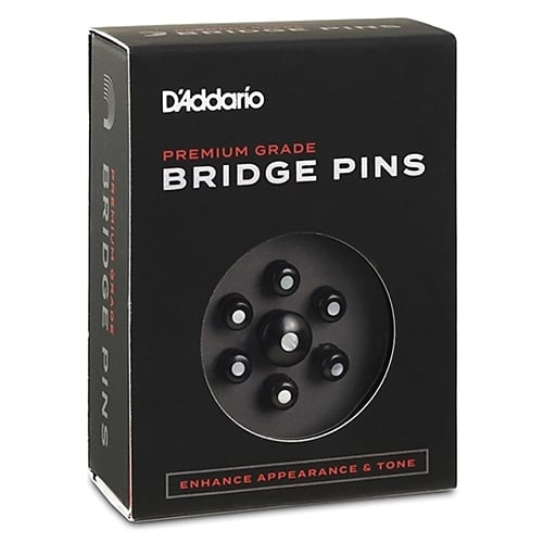 D'addario PWPS2 Premium Ebony Bridge Pins With Abalone Inlay