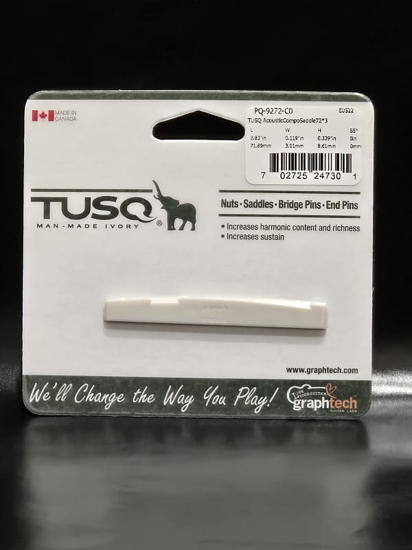 Graph Tech TUSQ Acoustic Saddle Compensated L71.89mm (PQ-9272-C0)