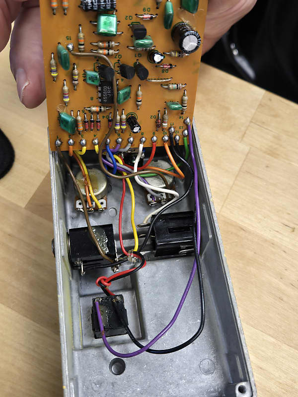 Boss OD-1 Over Drive (Black Label) 1977 - 1985 - Yellow