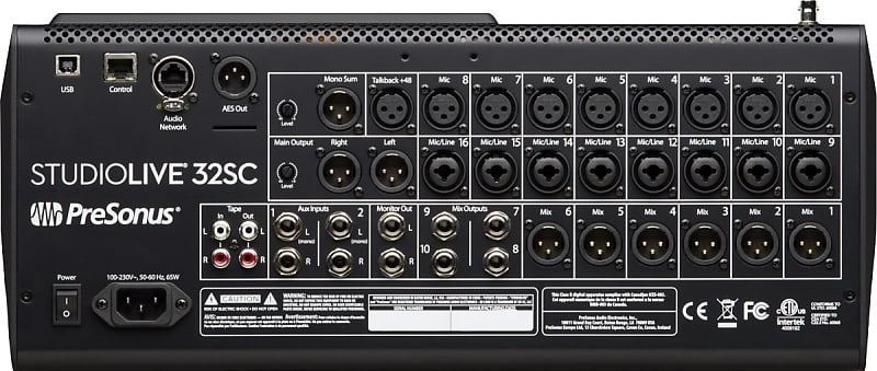PreSonus® StudioLive® Series III 32SC Digital Console Mixer, Gray