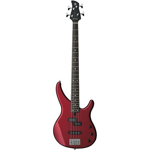 Yamaha TRBX174 RM 4 String Electric Bass Guitar, RW.MN, SS, Red Metallic