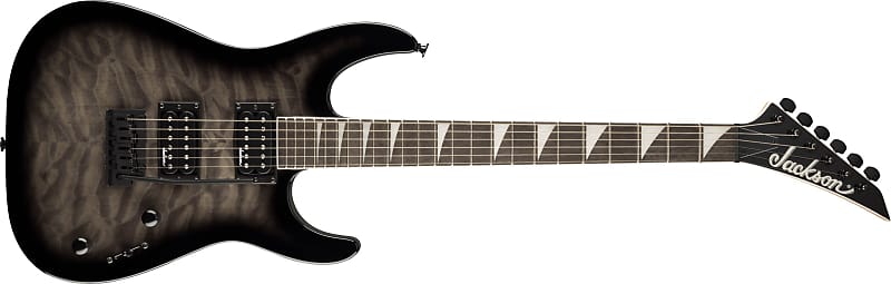 Jackson JS Series Dinky® JS20 DKQ 2PT, Amaranth Fingerboard, Transparent Black Burst