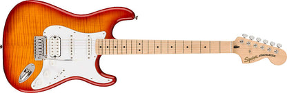 Squier  Affinity Series™ Stratocaster® FMT HSS, Maple Fingerboard, White Pickguard, Sienna Sunburst