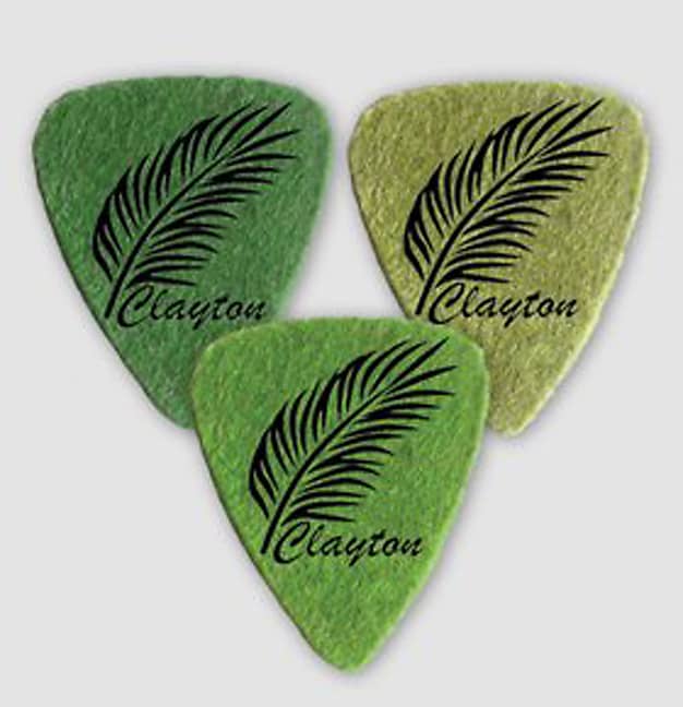 Clayton Uke Picks Standard Felt Leaf 3 pcs