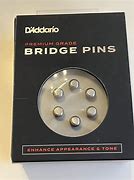 D'Addario PWPS13 Titanium Bridge Pins (Set of 6)