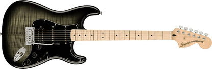 Squier  Affinity Series™ Stratocaster® FMT HSS, Maple Fingerboard, Black Pickguard, Black Burst