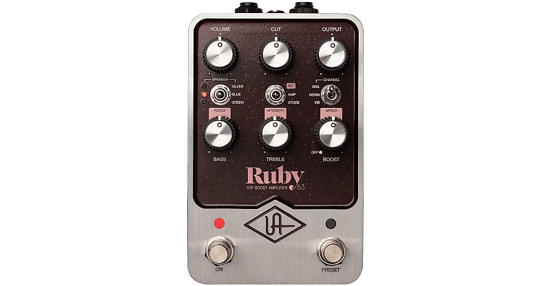 UAFX Ruby '63 Top Boost Amp Emulation pedal w/ Bluetooth